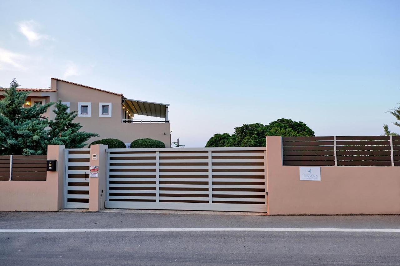 Four Seasons Private Villa - Seaview - Big Heated Pool - Gym - Sport Activities Gouves Exterior foto