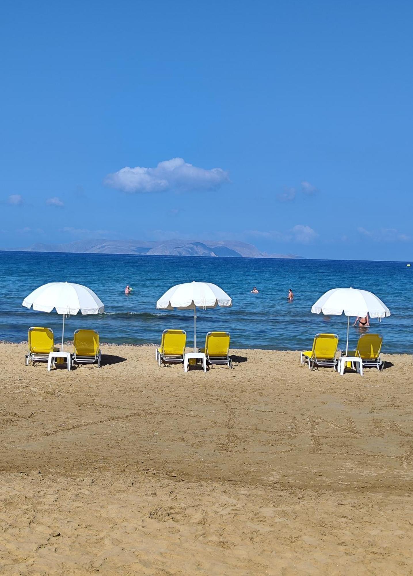 Four Seasons Private Villa - Seaview - Big Heated Pool - Gym - Sport Activities Gouves Exterior foto