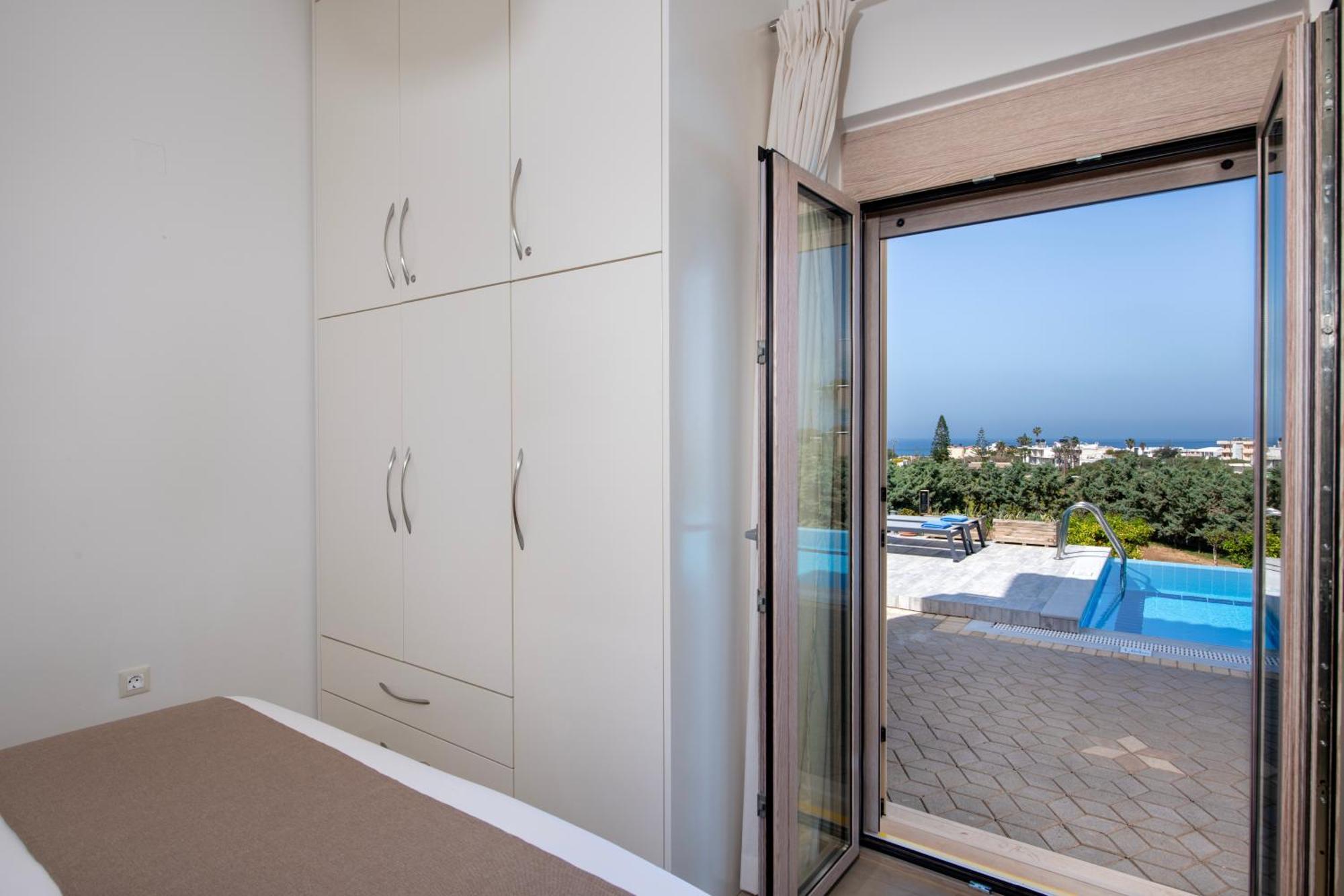 Four Seasons Private Villa - Seaview - Big Heated Pool - Gym - Sport Activities Gouves Exterior foto