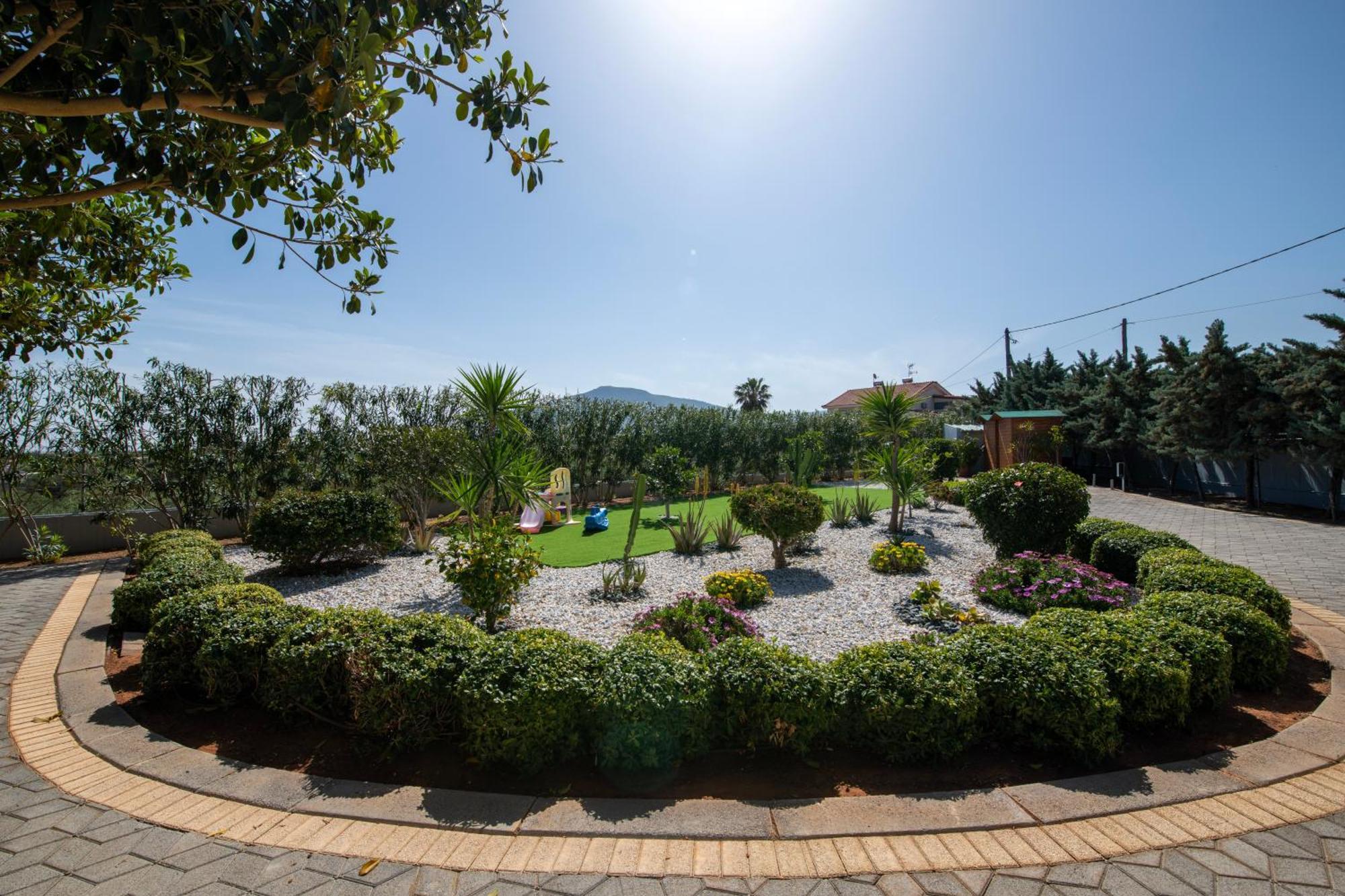 Four Seasons Private Villa - Seaview - Big Heated Pool - Gym - Sport Activities Gouves Exterior foto